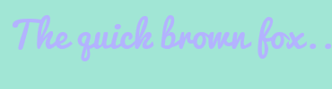 Image with Font Color B3B3FF and Background Color A1E6D5